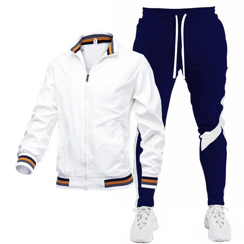 Herren Sportliches Trackjacke und Jogginghose Set Drune