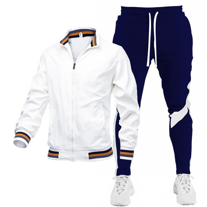 Herren Sportliches Trackjacke und Jogginghose Set Drune