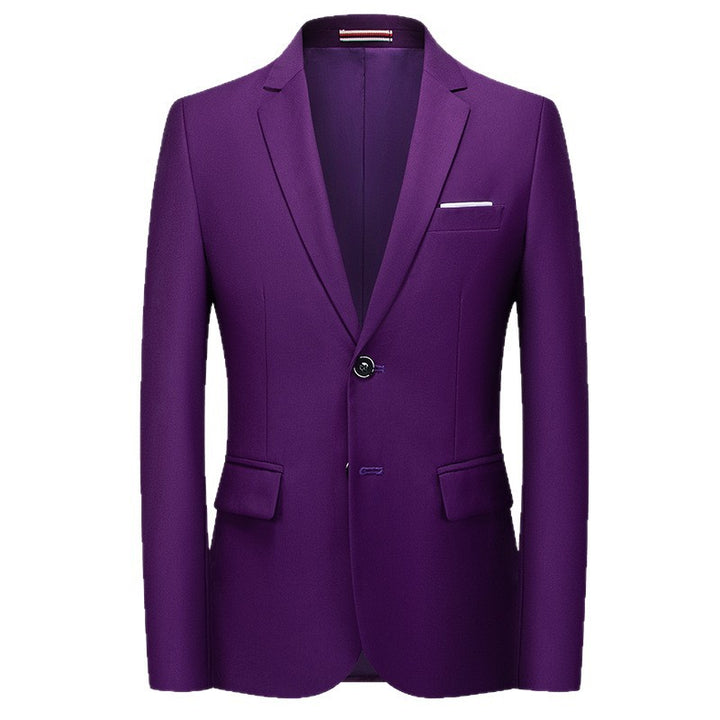 Herren nan tailliertes Sakko mit schmaler Silhouette, Stretchanteil und Pattentaschen Drune