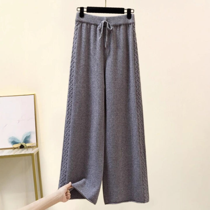 Damen Hochwertige weite Strickhose Drune