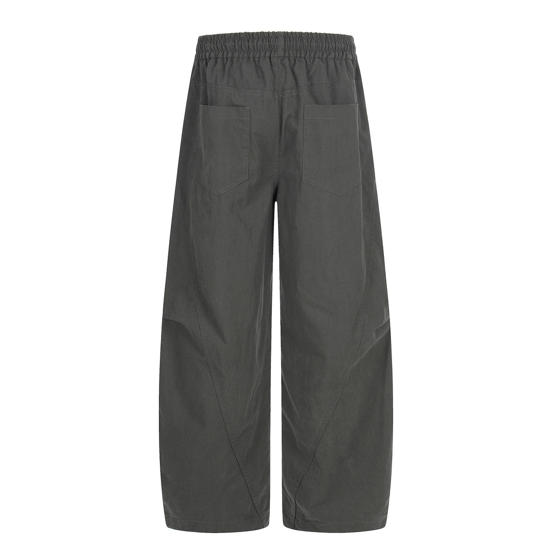 Damen Weite Culotte‑Hose mit elastischem Tunnelzugbund und großen Eingrifftaschen Drune