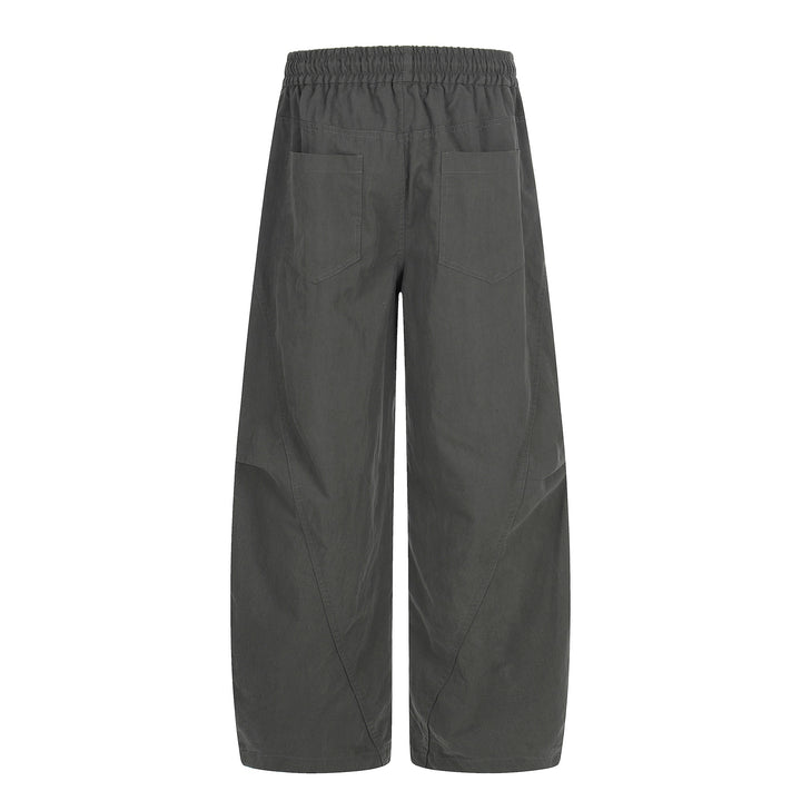 Damen Weite Culotte‑Hose mit elastischem Tunnelzugbund und großen Eingrifftaschen Drune