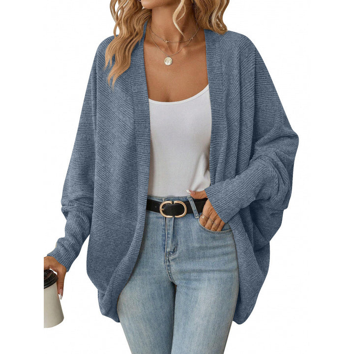 Damen lässige Strickjacke mit oversized Schnitt und lässigen Ärmeln Drune