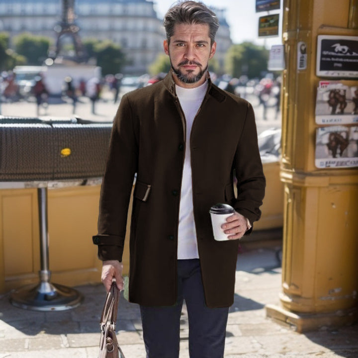 Herren modischer Freizeitmantel mit praktischen Taschen und elegantem Schnitt Drune