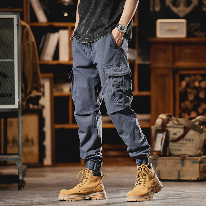 Herren Utility-Cargo-Joggerhose mit elastischem Komfortbund und Multifunktions-Taschen Drune
