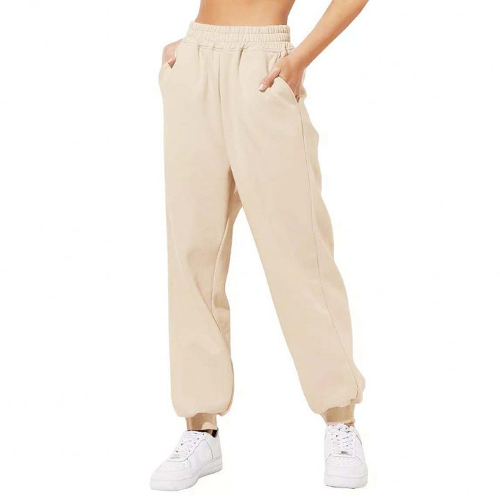 Damen Jogginghose mit elastischem Bund und seitlichen Eingrifftaschen Drune