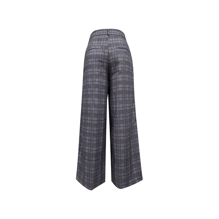 Damen kariert weite Hose Drune