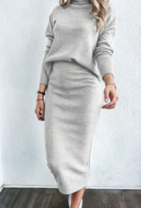 Damen Strickkleid mit hoher Taille und lässigem Schnitt Drune