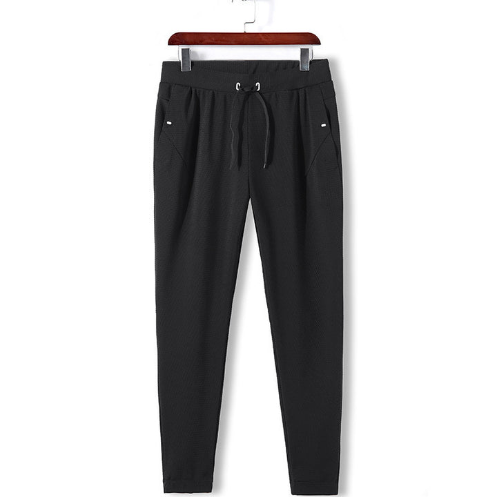 Damen Slim-Fit Jogginghose aus Strukturjersey mit Elastischem Komfortbund und Kordelzug Drune