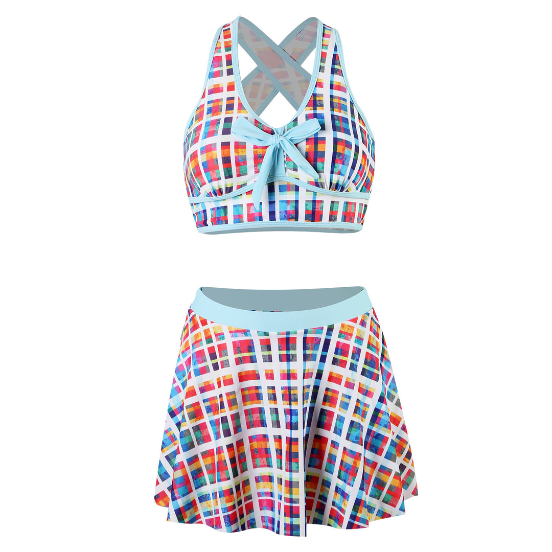 Damen Sportlicher Skirtini Drune