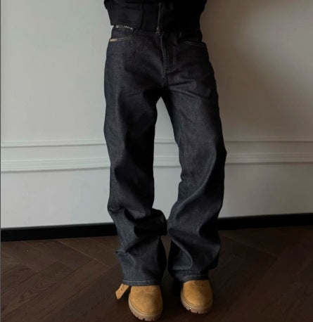 Herren Weitgeschnittene Denim-Jeans Drune