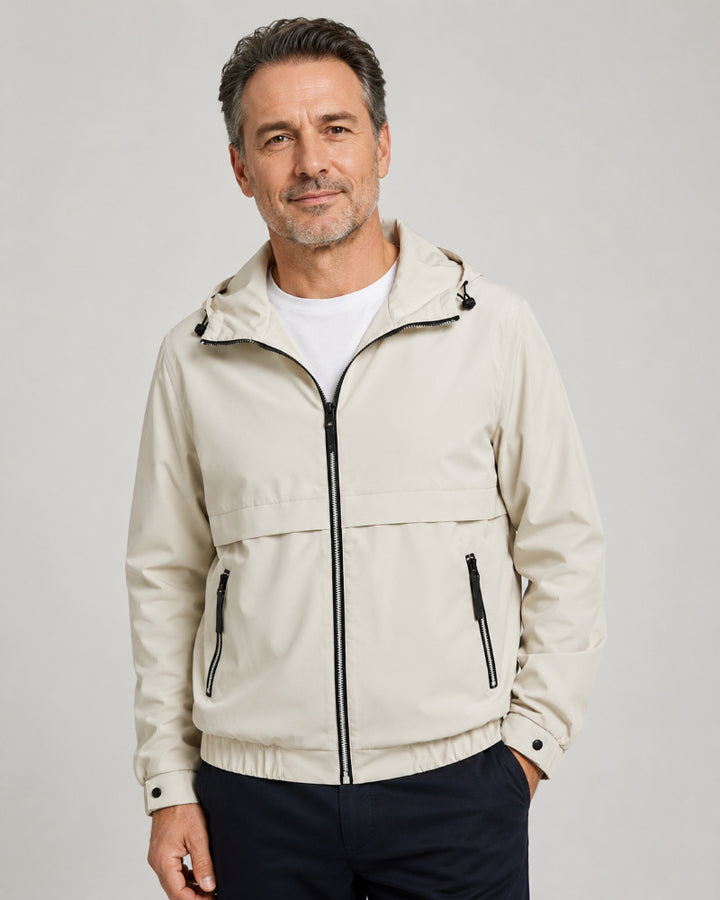 Herren Leichte Regenjacke mit verstellbarer Kapuze Drune