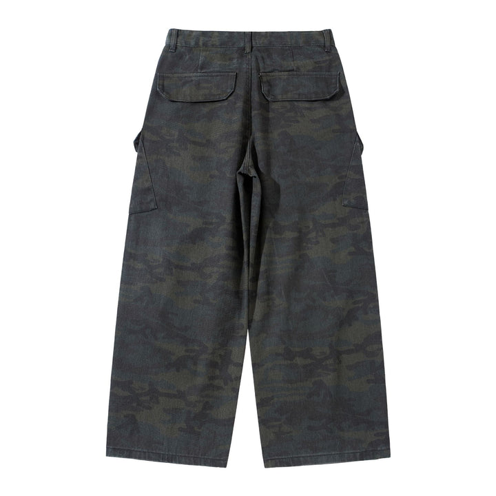 Damen Hochgeschnittene Cropped-Cargo-Hose im Utility‑Stil mit großen Klappentaschen Drune