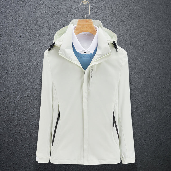 Herren Leichte Softshell-Funktionsjacke mit atmungsaktivem Meshfutter und verstellbarer Kapuze Drune