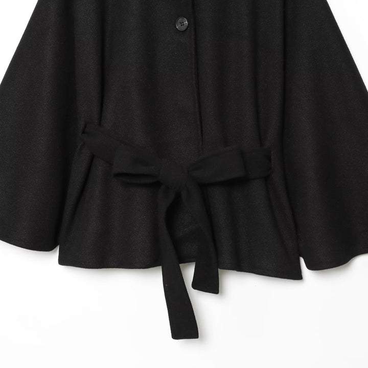 Damen Eleganter und bequemer Umhang mit Taillengürtel Drune