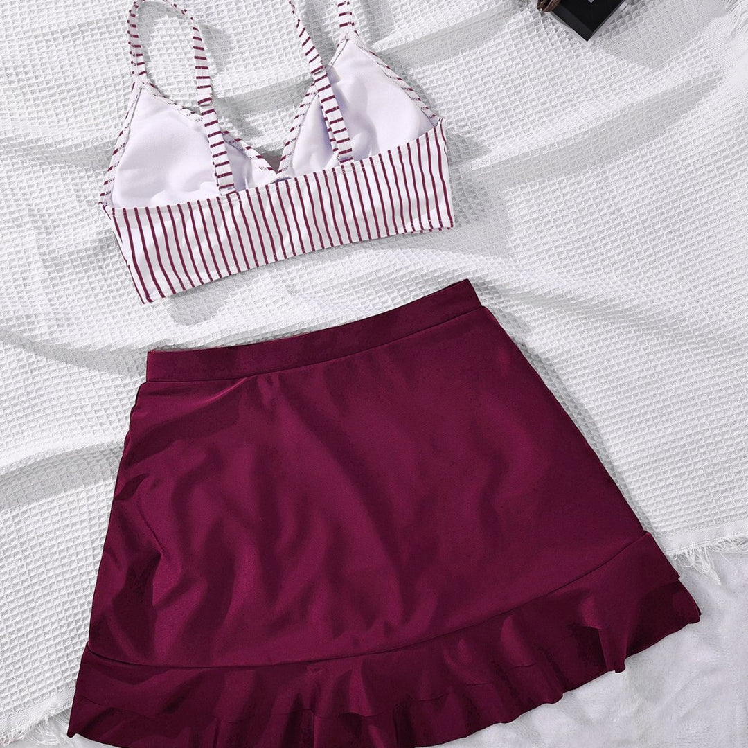 Damen Bikinioberteil mit elegantem Bralette-Schnitt und modischer Rüsche Drune