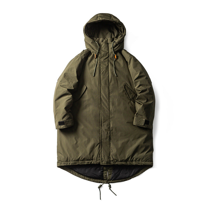 Herren Wasserdichter Thermo-Parka mit verlängerter Rückenpartie und Kapuze Drune