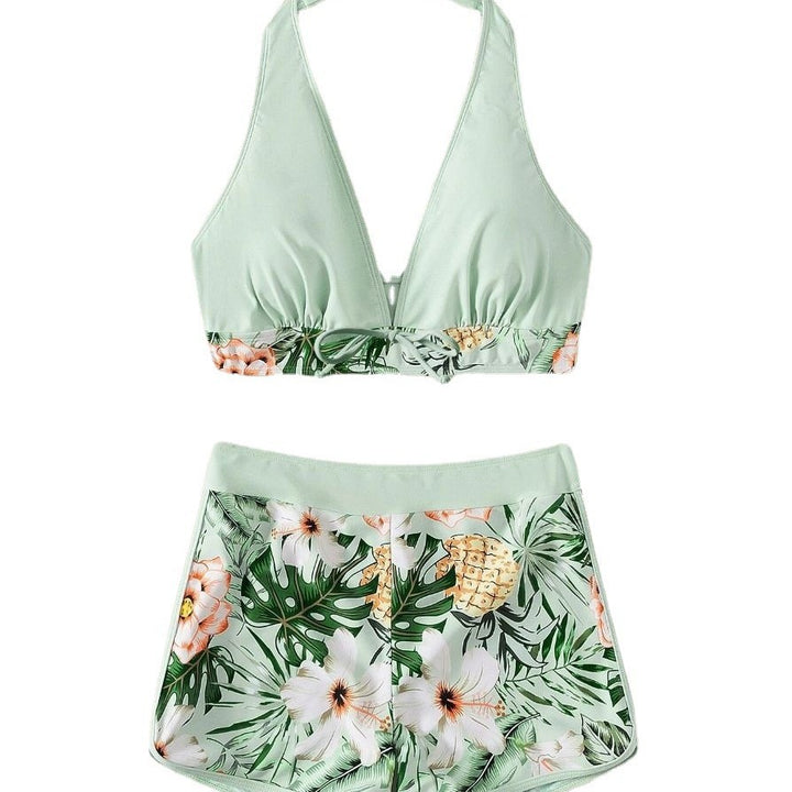 Damen Sportliches Bikiniset mit floralem Design Drune
