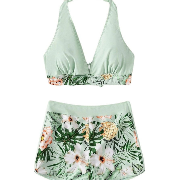 Damen Sportliches Bikiniset mit floralem Design Drune