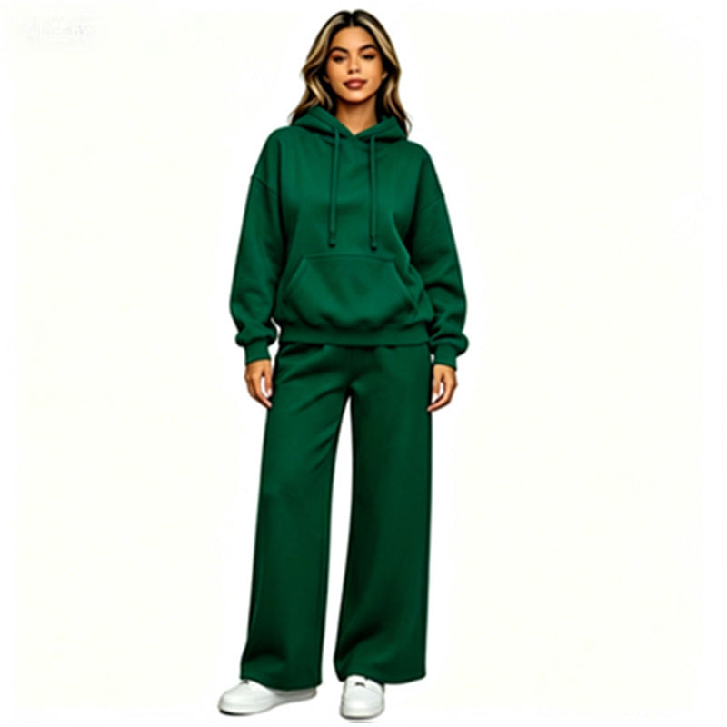 Damen Bequemer Oversized Hoodie mit weiten Jogginghosen Drune