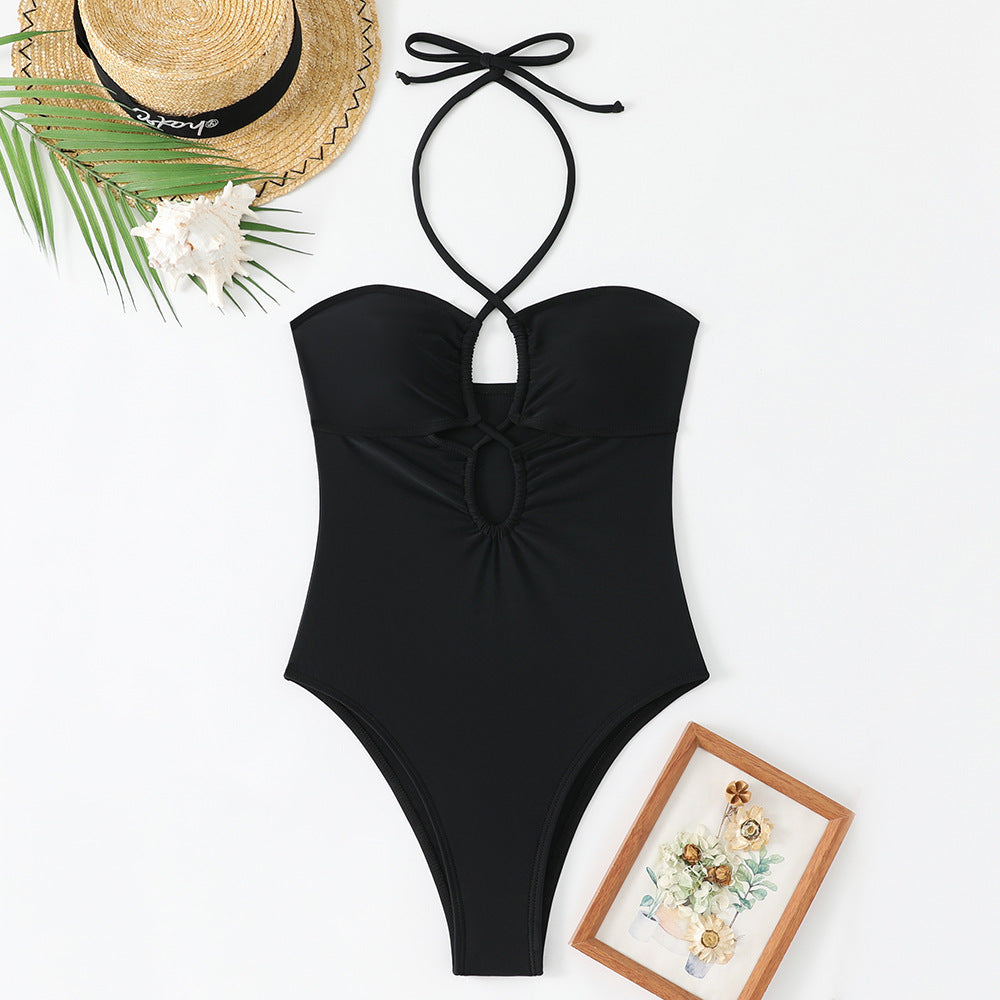 Damen Einteiler-Badeanzug mit raffiniertem Cut-Out und trendigem Design Drune