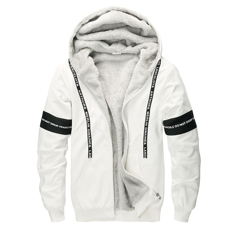 Herren Bequemer Fleece-Kapuzenpullover Drune