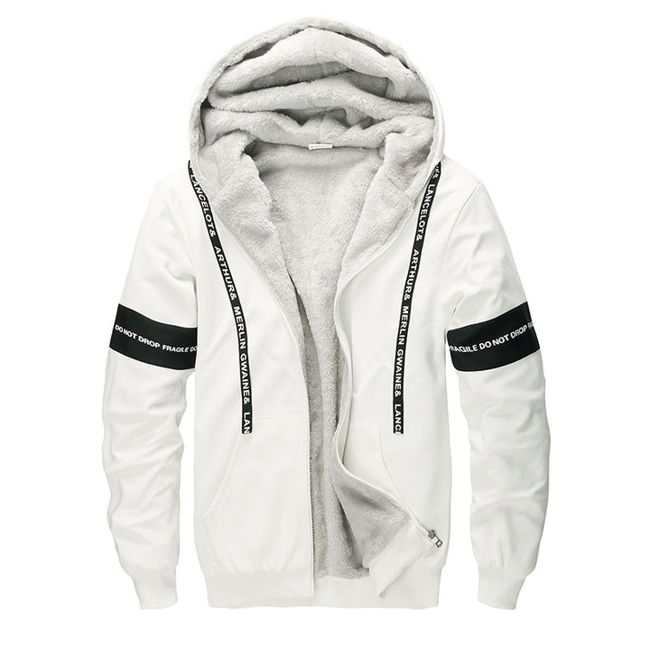 Herren Bequemer Fleece-Kapuzenpullover Drune