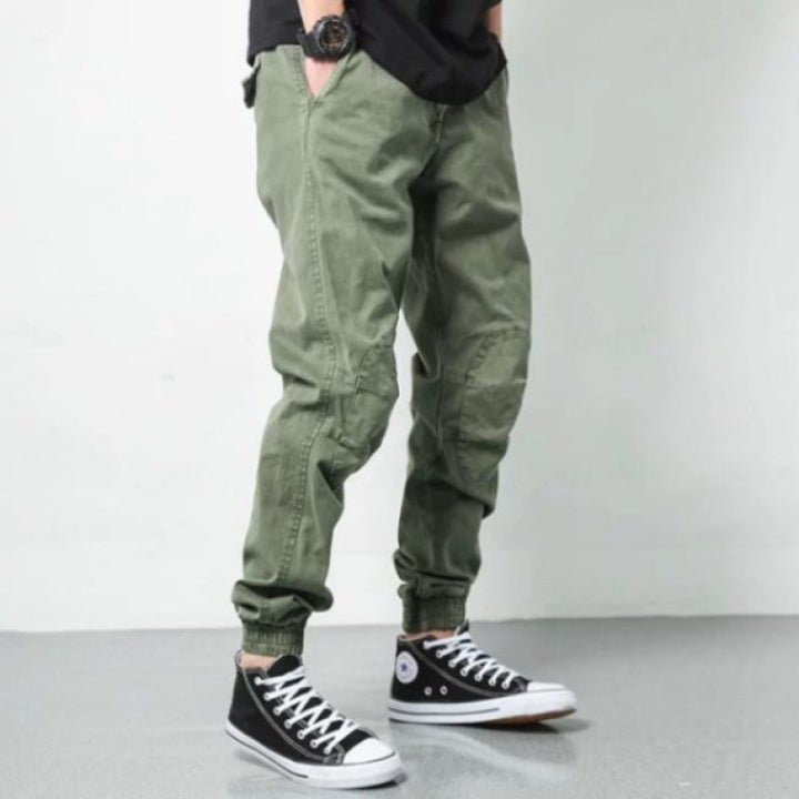 Herren bequeme Cargo-Hosen mit elastischem Bund und praktischen Taschen Drune