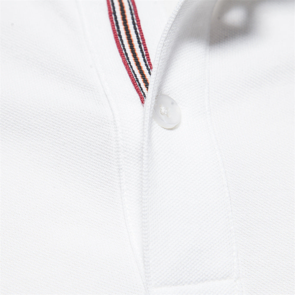 Herren Poloshirt aus atmungsaktiver Piqué-Baumwolle mit elegantem Stehkragen Drune