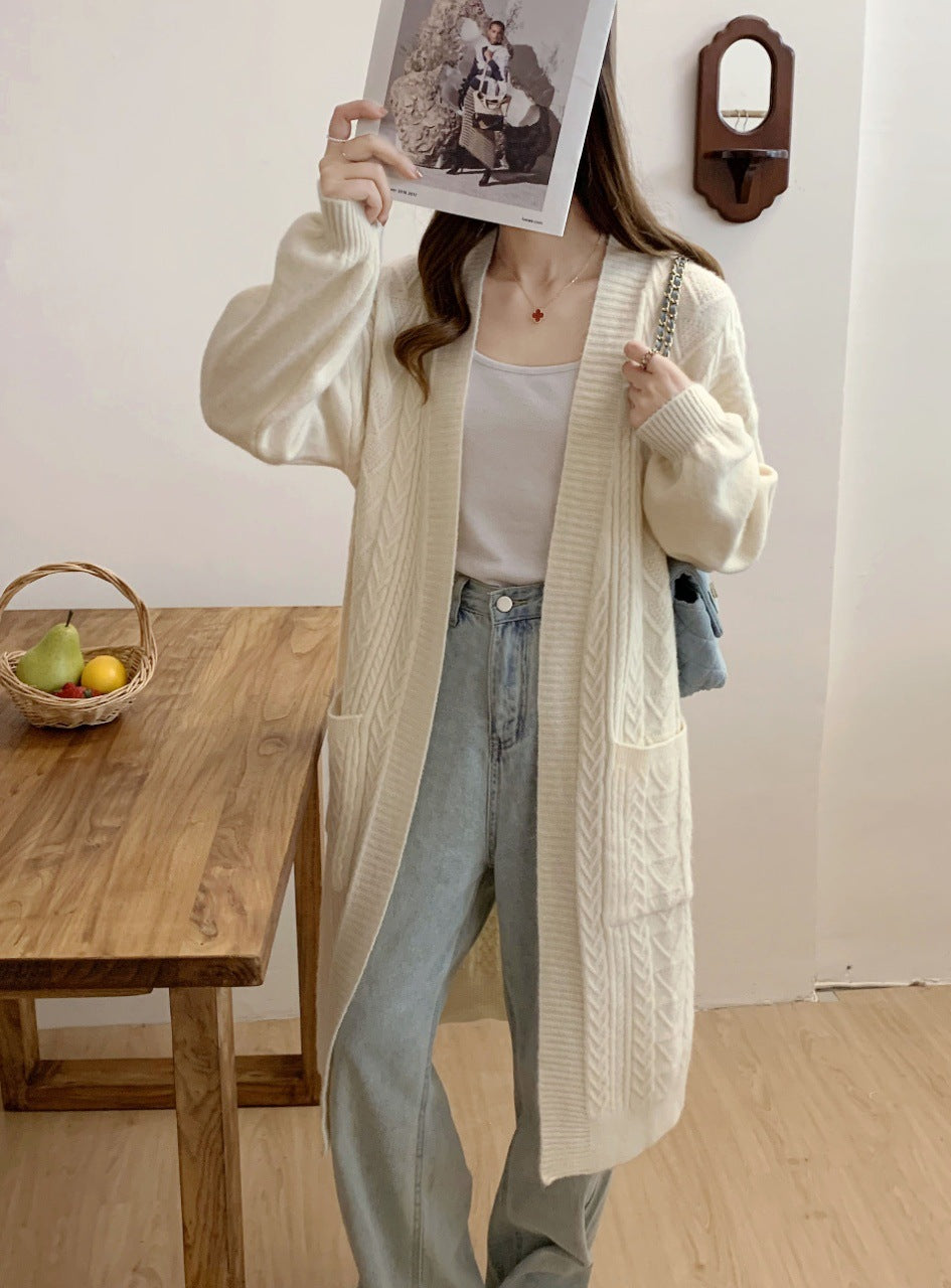 Damen Oversized Strickjacke Drune