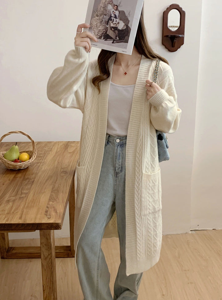 Damen Oversized Strickjacke Drune