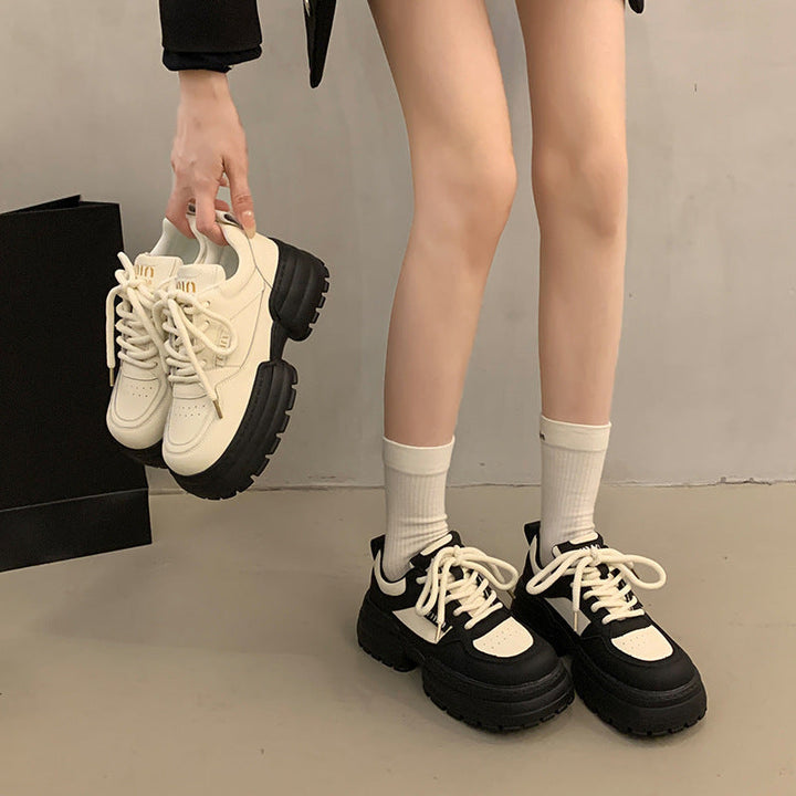 Damen Chunky Sneakers mit verstärktem Komfort und trendiger Sohlenstruktur Drune