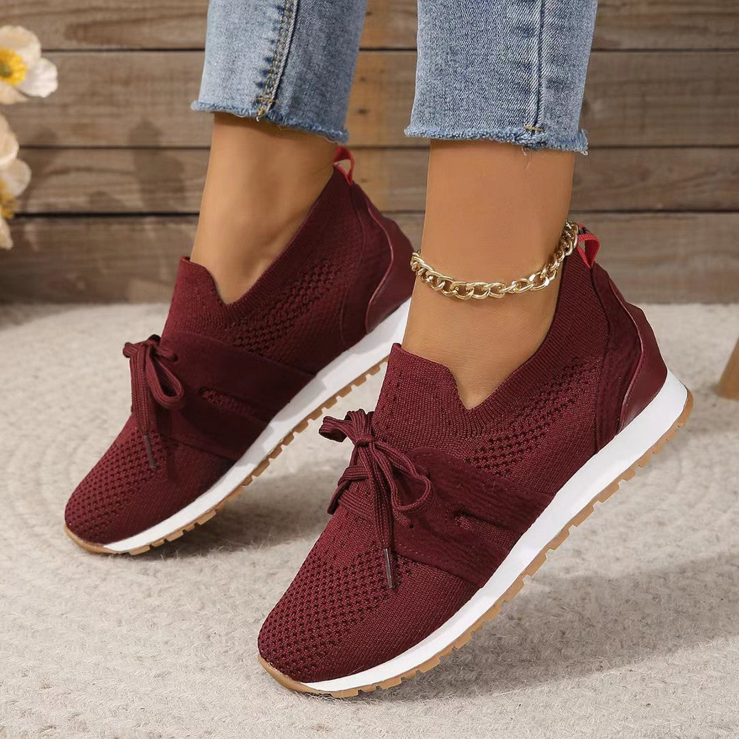 Damen Atmungsaktive Sneaker mit flexiblem Obermaterial und rutschfester Sohle Drune