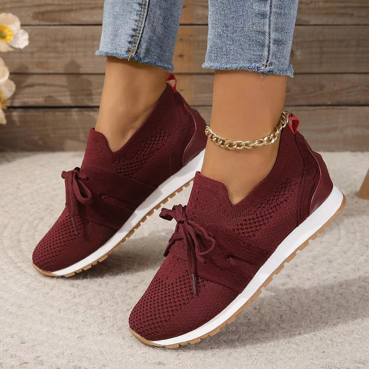 Damen Atmungsaktive Sneaker mit flexiblem Obermaterial und rutschfester Sohle Drune