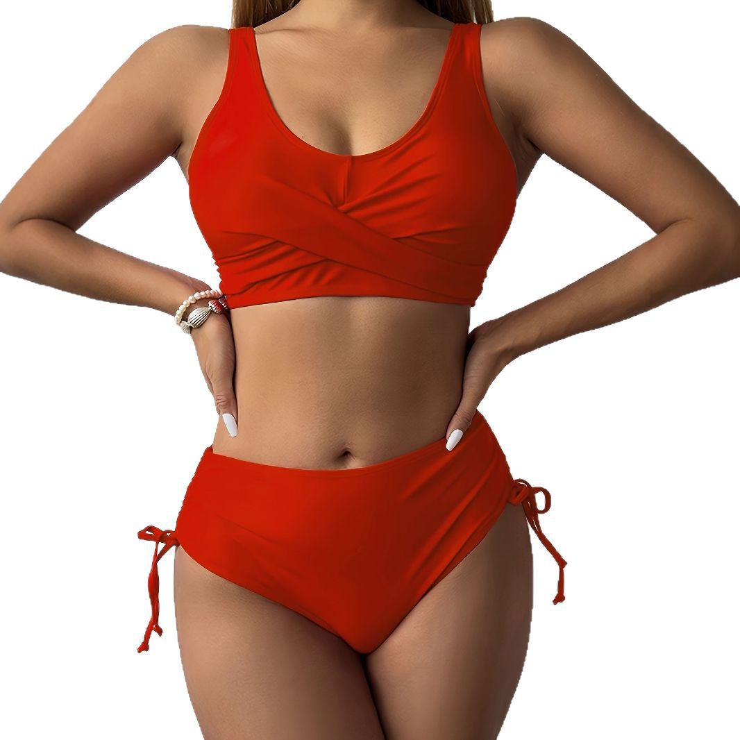 Damen Sportliches Bikini-Set mit Wickel-Design Drune
