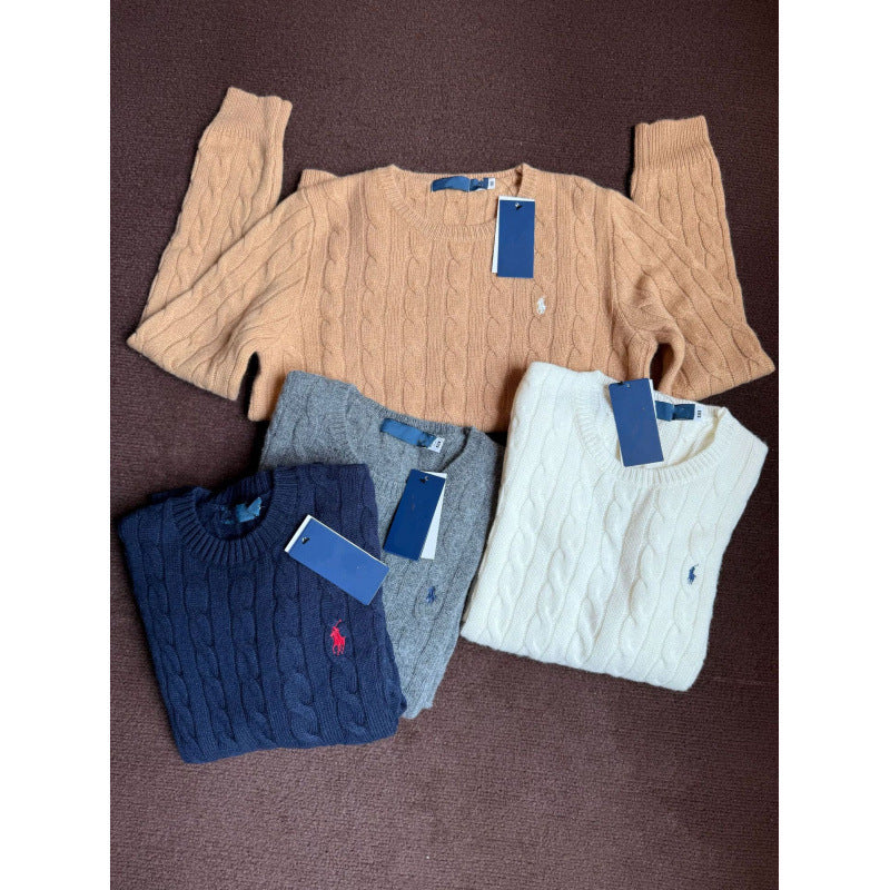 Damen Gemütlicher Strickpullover Drune