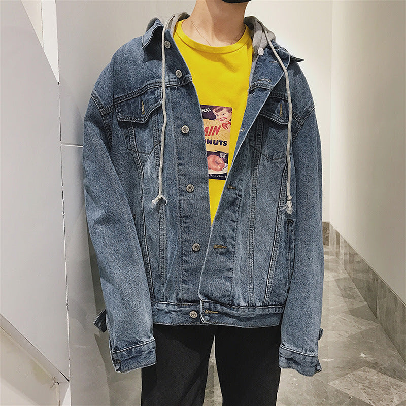 Herren Denimjacke mit integrierter Kapuze Drune 1788342630
