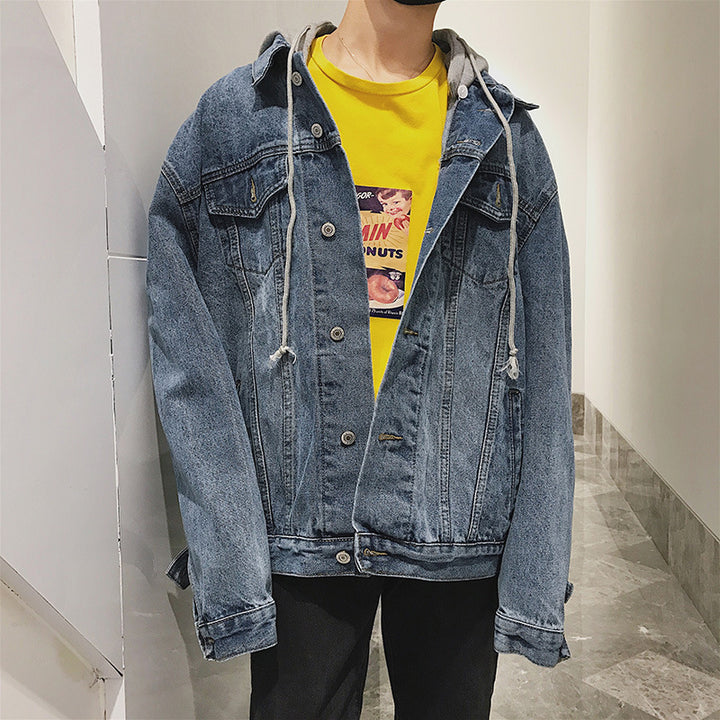 Herren Denimjacke mit integrierter Kapuze Drune 1788342630