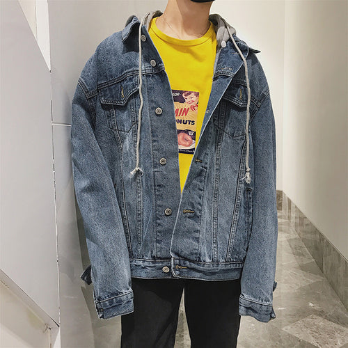 Herren Denimjacke mit integrierter Kapuze Drune 1788342630