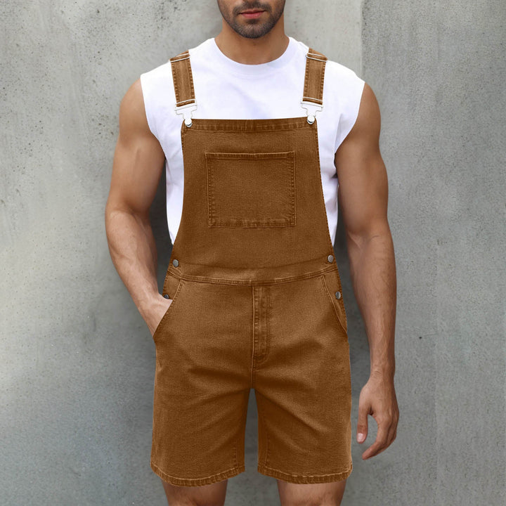 Herren Lässige Denim-Latzhose Drune