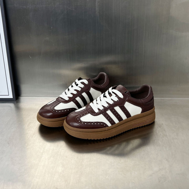 Damen sportliche Retro-Sneakers mit klassischem Design und atmungsaktiver Oberkonstruktion Drune