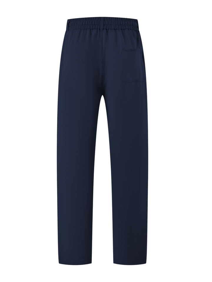 Damen Leichte Relaxhose mit elastischem Bund, geradem Schnitt & aufgesetzter Gesäßtasche Drune