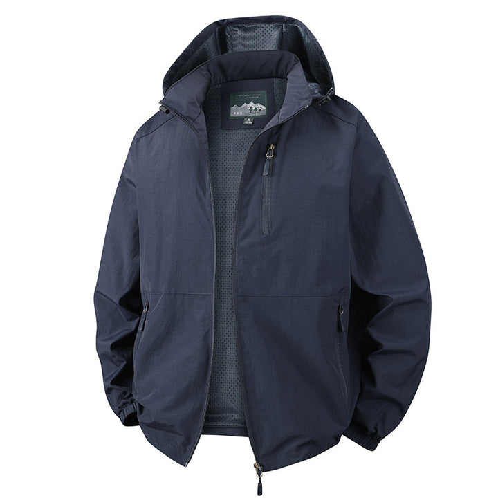 Herren Leichte Winddichte Outdoorjacke Drune