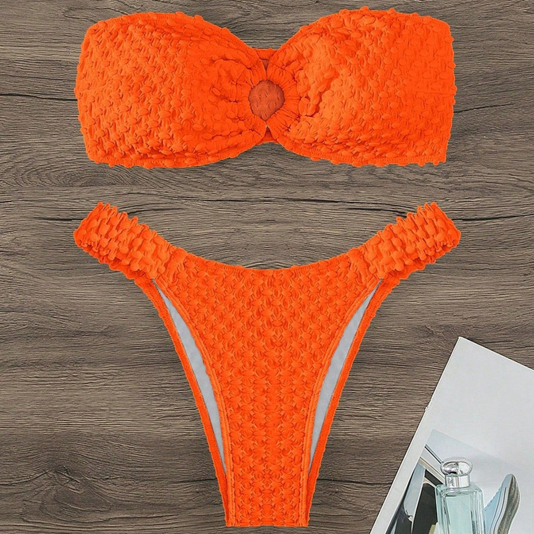 Damen Bandeau-Bikini mit strukturierter Oberfläche und sehr gutem Sitz Drune