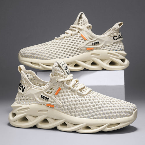 Herren Atmungsaktiver Knit-Sneaker mit elastischem Einstieg und skulpturaler Hohlkammer-Sohle Drune