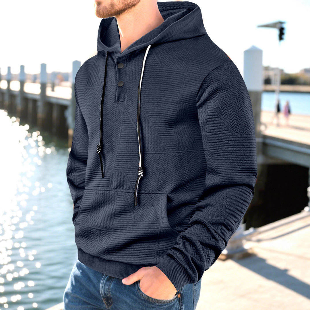 Herren Hoodie mit strukturiertem Design Drune
