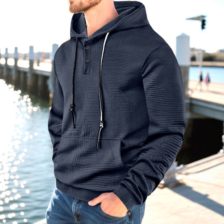 Herren Hoodie mit strukturiertem Design Drune
