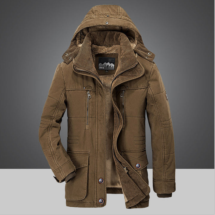 Herren Winterjacke mit warmem Innenfutter Drune