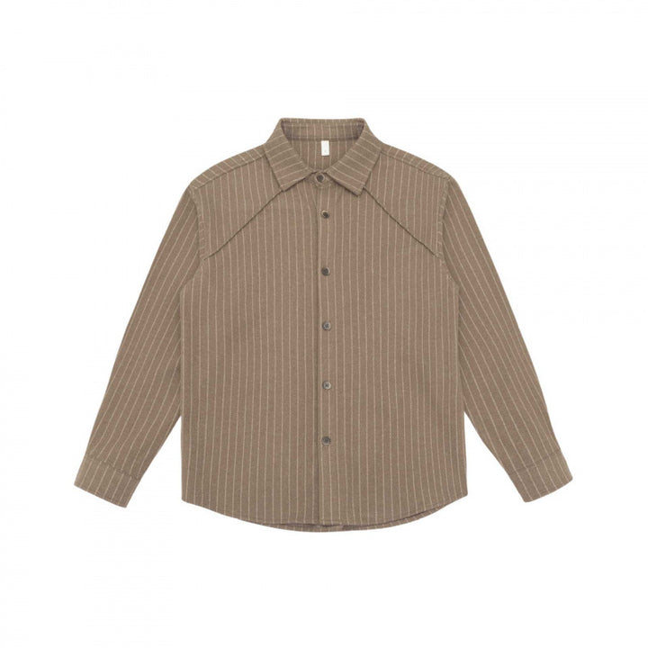 Herren Boxy-Hemd mit Nadelstreifen, Raglanärmeln und soften Flanellgriff Drune