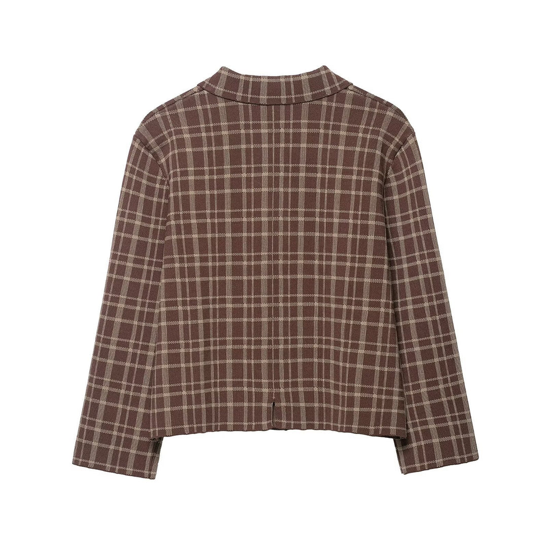 Damen modische Karojacke Drune